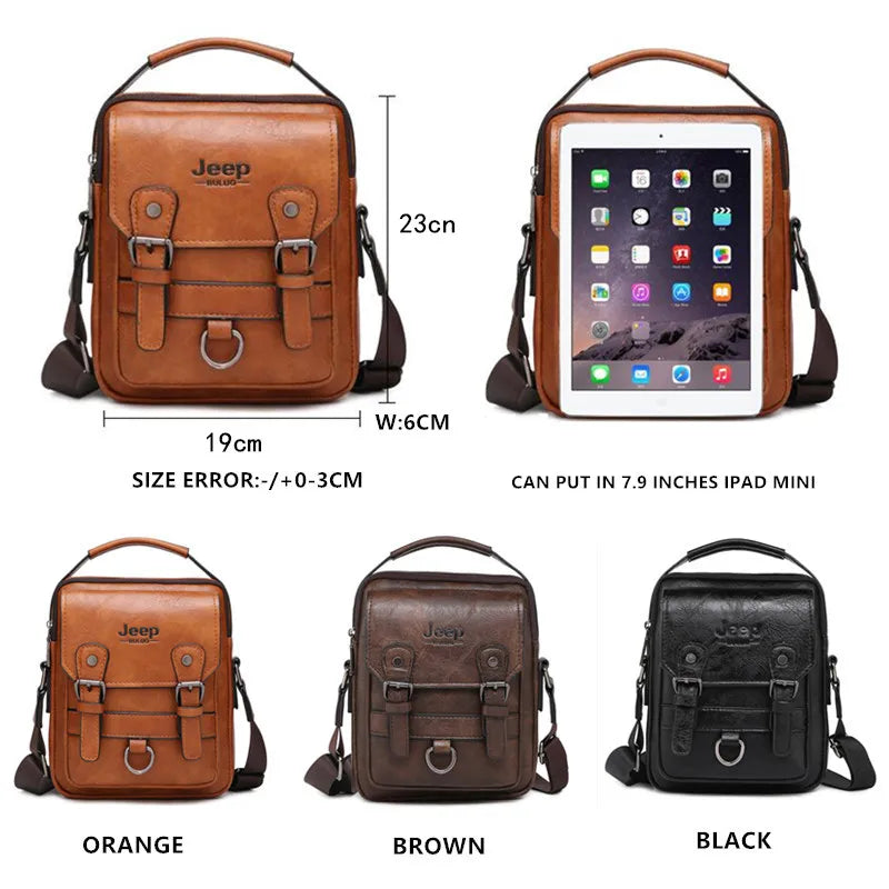 Sac Business Homme JEEP BULUO – Sac Bandoulière Multifonction Grande Capacité