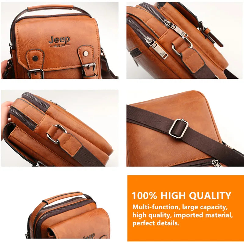 Sac Business Homme JEEP BULUO – Sac Bandoulière Multifonction Grande Capacité