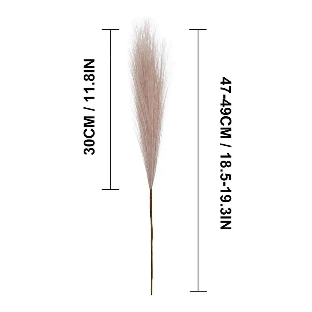 Herbe de Pampa Artificielle Beige – Bouquet Fluffy Décoratif pour Vase ou Intérieur