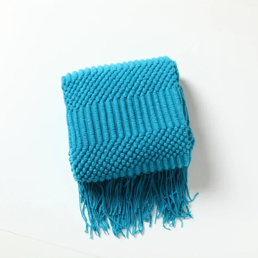 Couverture Douce & Moelleuse – Plaid Tricoté Cozy pour Adultes & Enfants