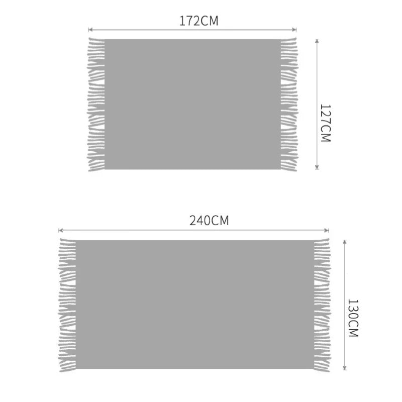 Plaid Tricoté Épais Cozy – Couverture Nid d’Abeille Douce & Chaude pour Hiver