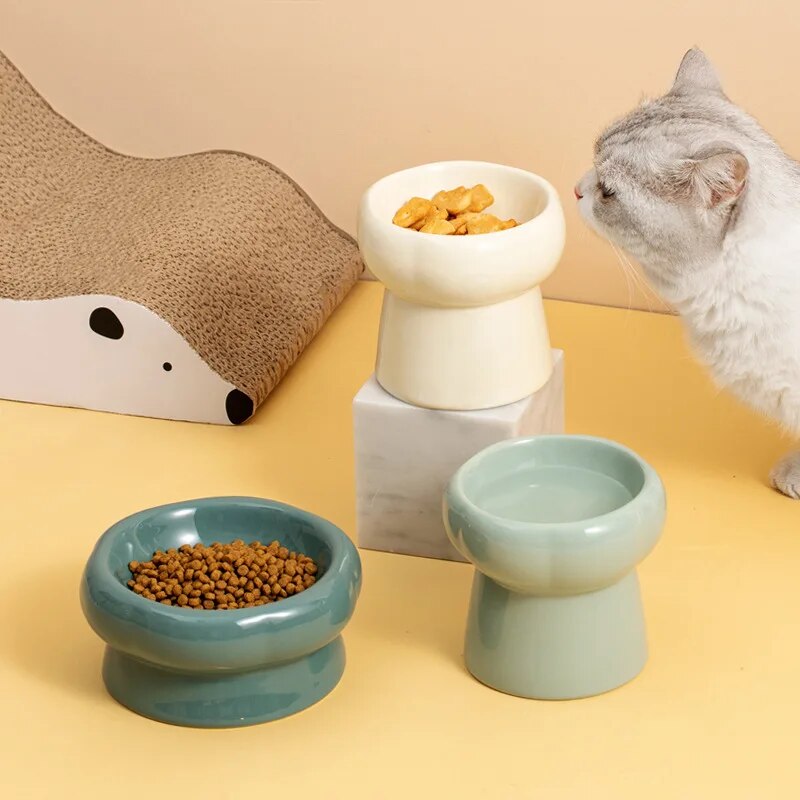 Gamelle en Céramique Surélevée – Bol Design pour Chats & Petits Chiens