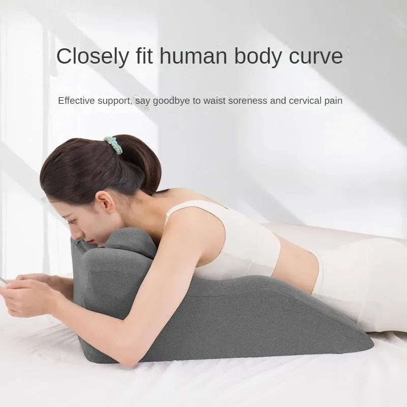 Coussin Multifonction Mémoire de Forme – Lecture, Téléphone, Relaxation & Sommeil