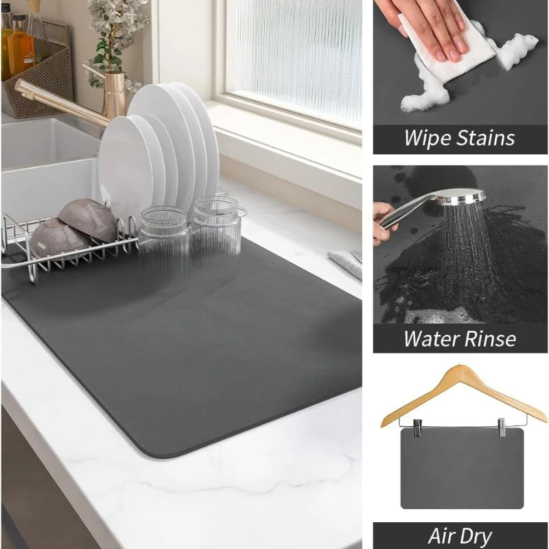 Tapis Absorbant & Antidérapant pour Cuisine – Style Cozy