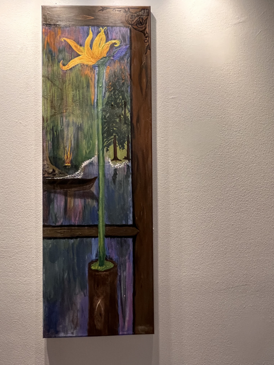 L'oiseeau de Paradis– Tableau original  en acrylique | Studio Cozy