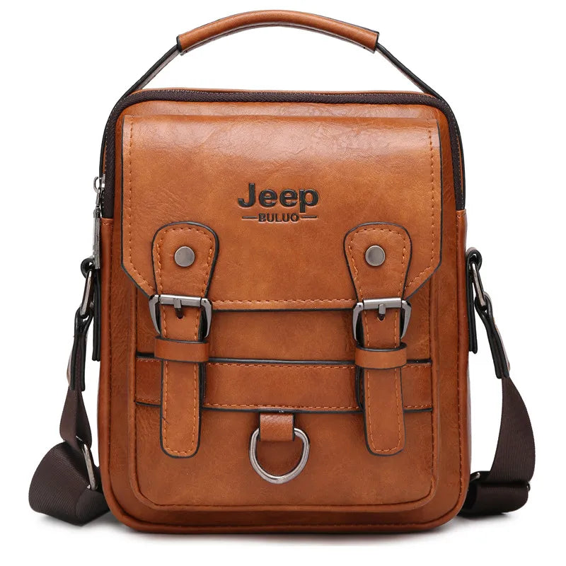 Sac Business Homme JEEP BULUO – Sac Bandoulière Multifonction Grande Capacité