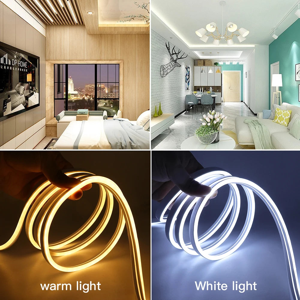 Bande LED Néon USB Étanche – Multicolore, Flexible, 5V, 120 LED/m