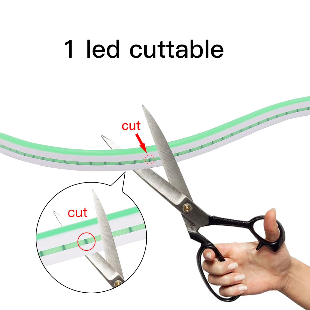 Bande LED Néon USB Étanche – Multicolore, Flexible, 5V, 120 LED/m