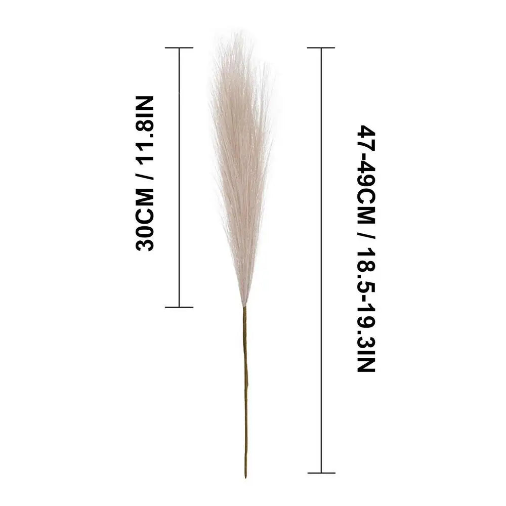 Herbe de Pampa Artificielle Beige – Bouquet Fluffy Décoratif pour Vase ou Intérieur