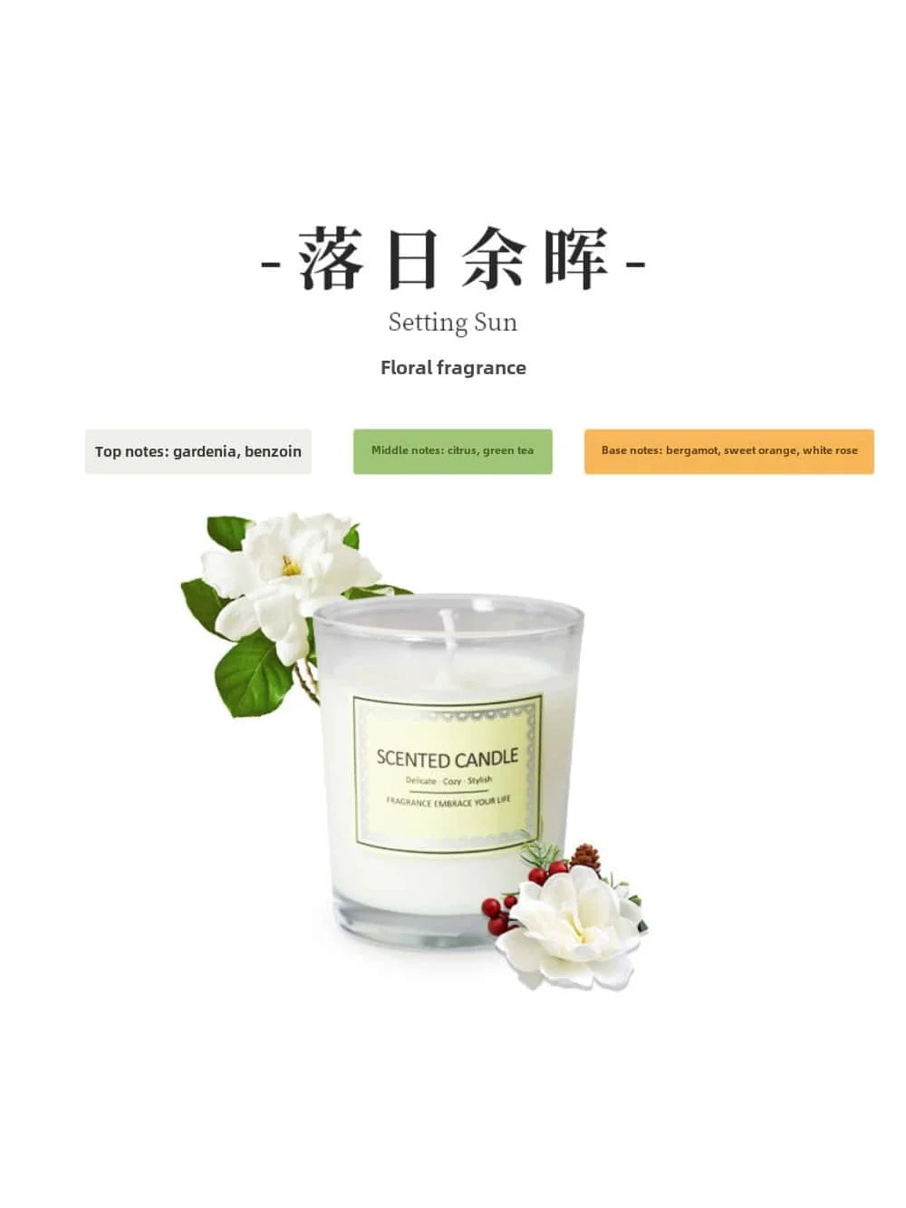 Bougie Parfumée Vintage en Verre – Cire de Soja & Huiles Essentielles – Déco & Relaxation