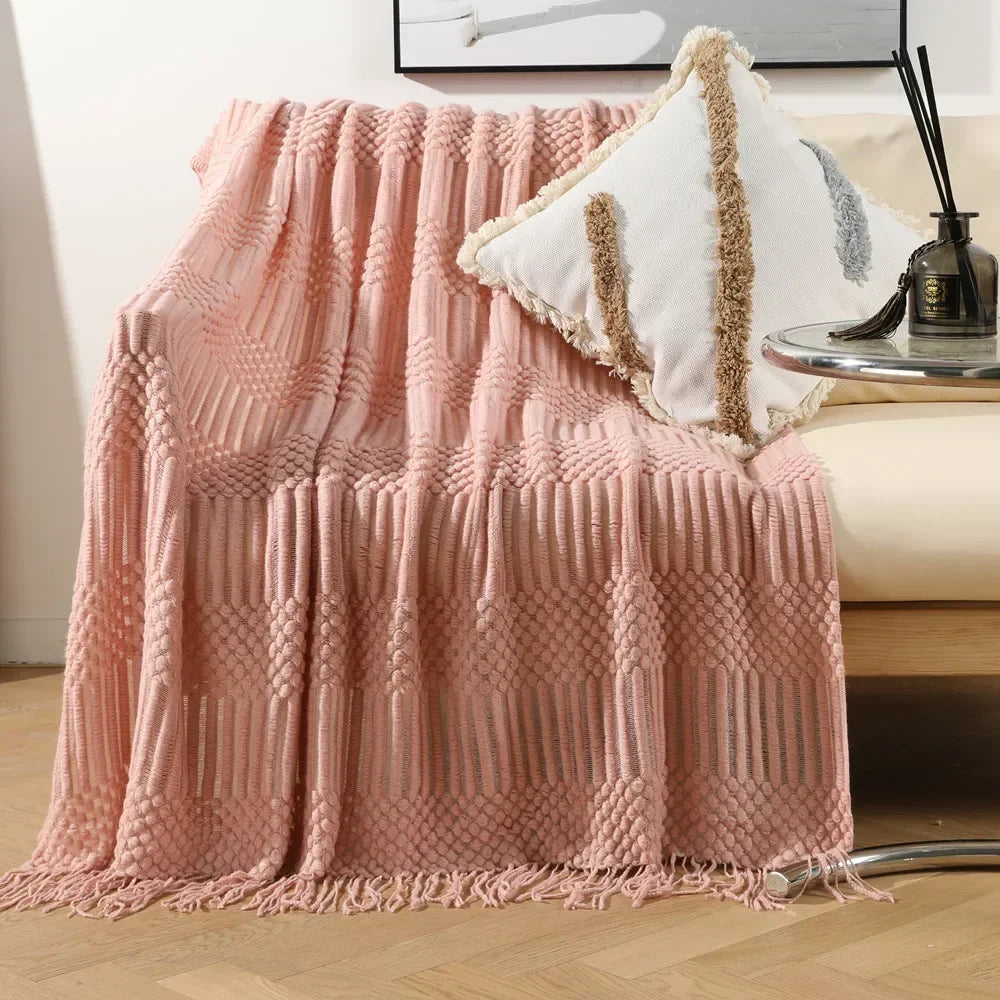 Couverture Douce & Moelleuse – Plaid Tricoté Cozy pour Adultes & Enfants