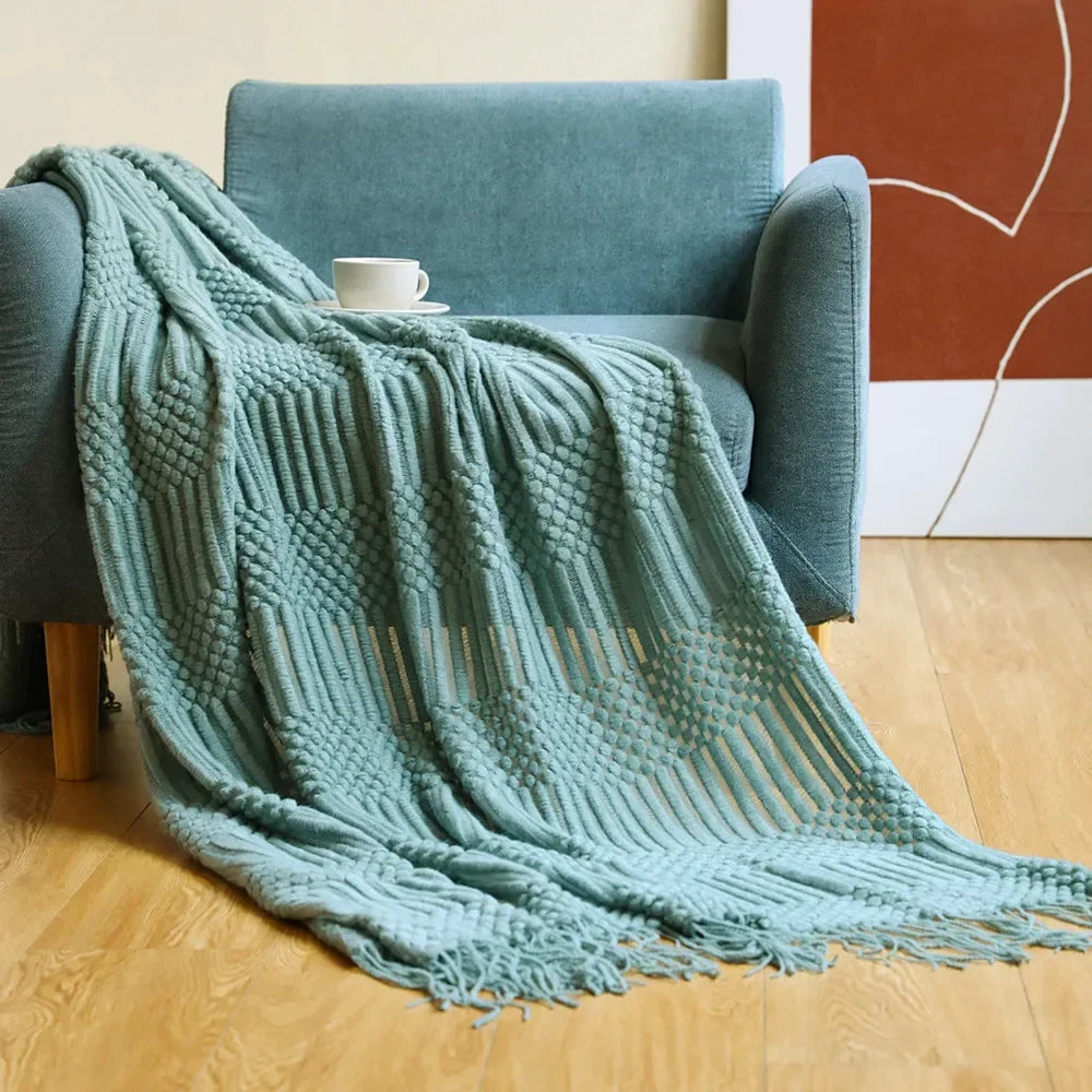 Couverture Douce & Moelleuse – Plaid Tricoté Cozy pour Adultes & Enfants
