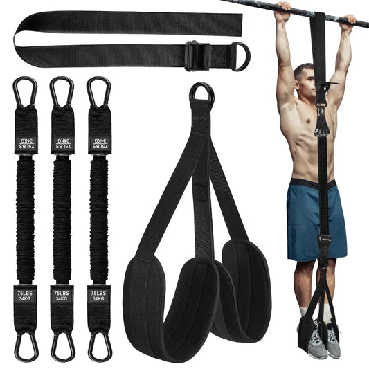 Sangles d’assistance pour tractions – 75 à 300 lbs, entraînement fitness & musculation