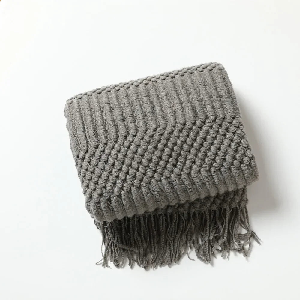 Couverture Douce & Moelleuse – Plaid Tricoté Cozy pour Adultes & Enfants