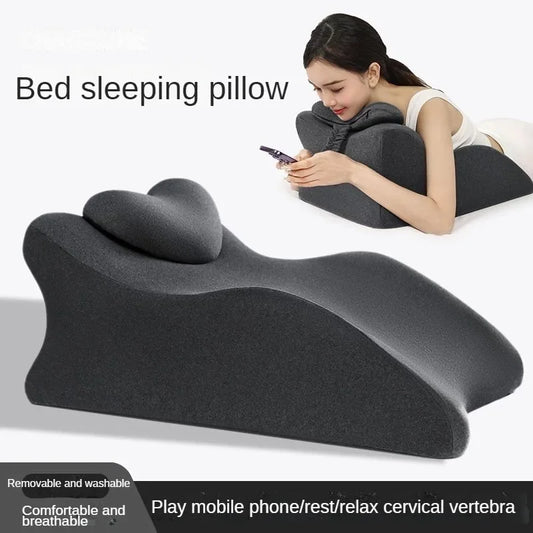 Coussin Multifonction Mémoire de Forme – Lecture, Téléphone, Relaxation & Sommeil