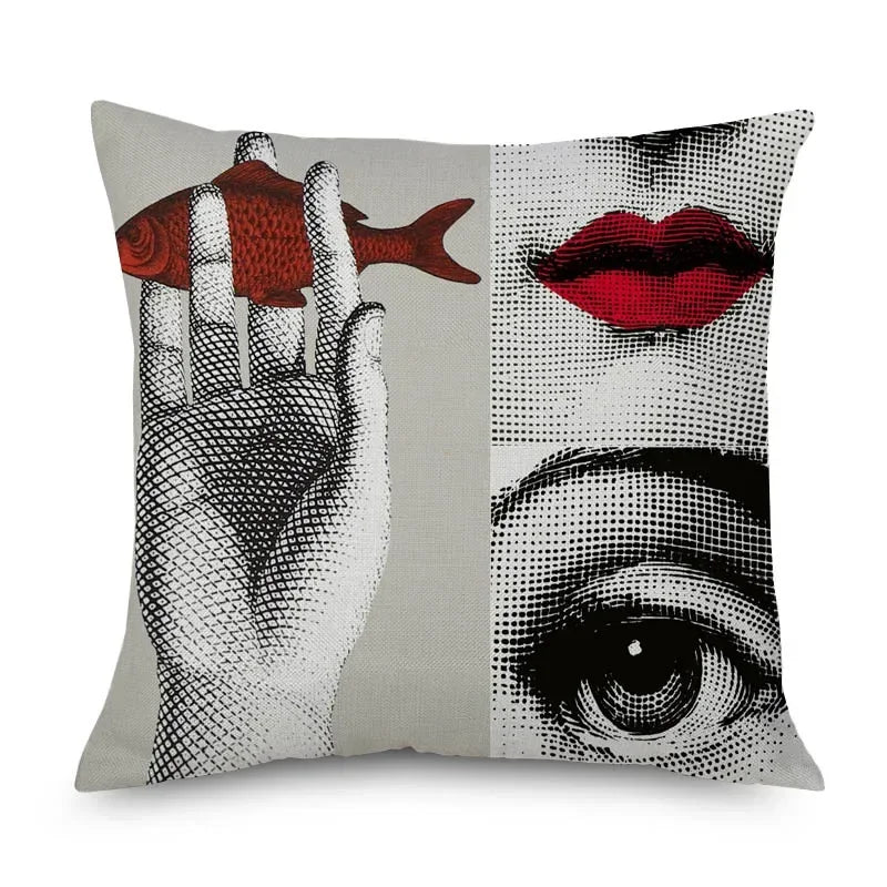 Housse de Coussin Papillon Vert & Fleur Blanche – Style Frais Déco Chambre & Salon