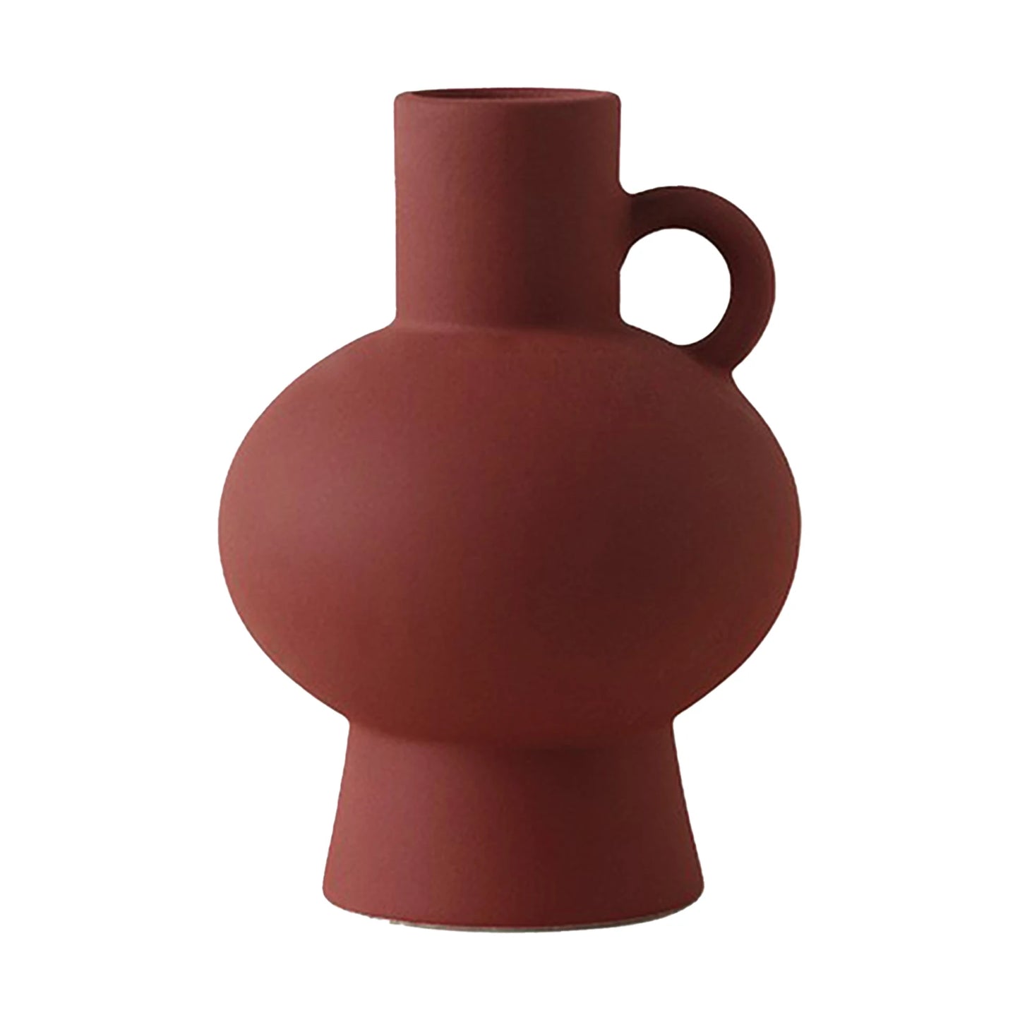 Vase Décoratif en Céramique Mate – Style Classique pour Fleurs Séchées & Pampas
