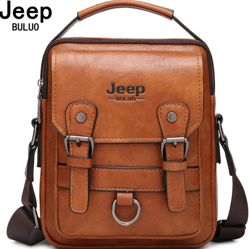 Sac Business Homme JEEP BULUO – Sac Bandoulière Multifonction Grande Capacité
