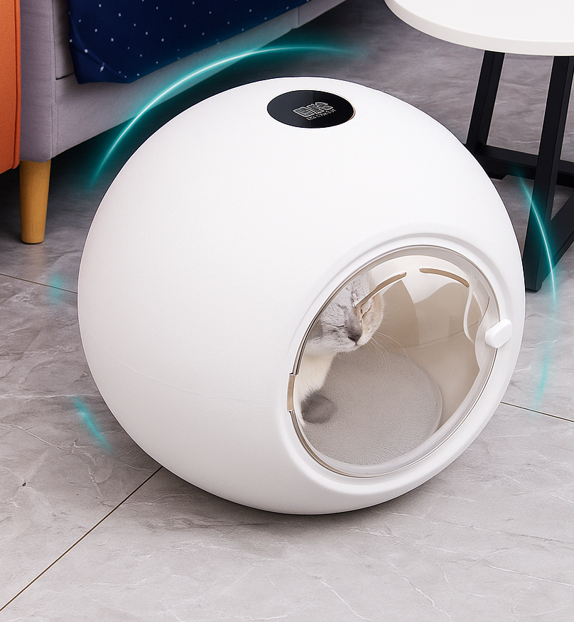Boîte de Séchage Automatique pour Chiens & Chats – Sûre et Silencieuse